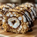 S’mores Rolled Rice Krispie Treats