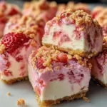 Strawberry Crunch Cheesecake Bites