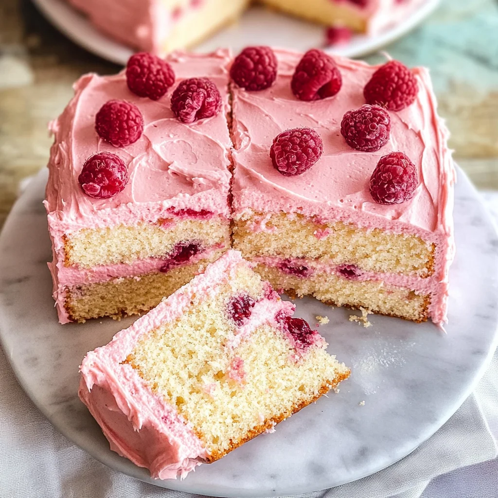 Almond Raspberry Cake