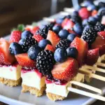 Berry Cheesecake Dessert Kabobs
