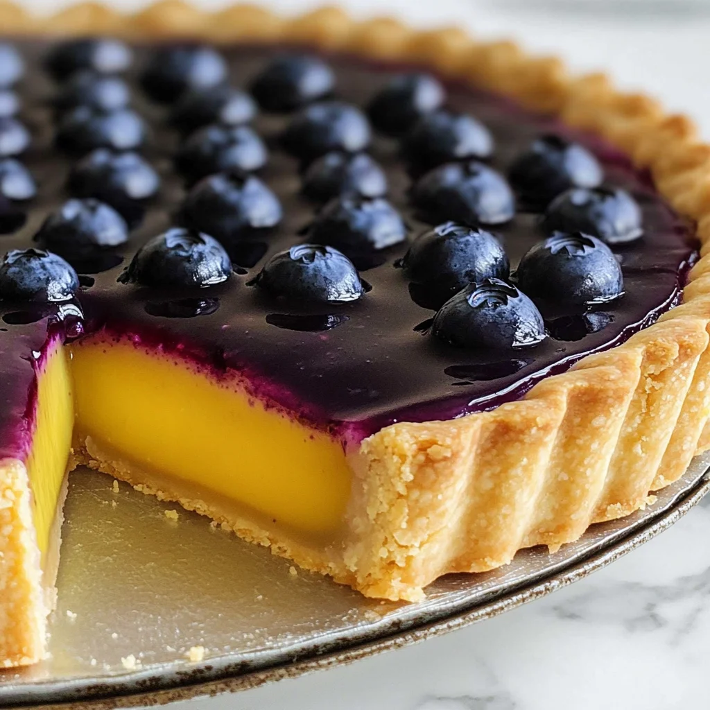 Blueberry–Lemon Curd Tart