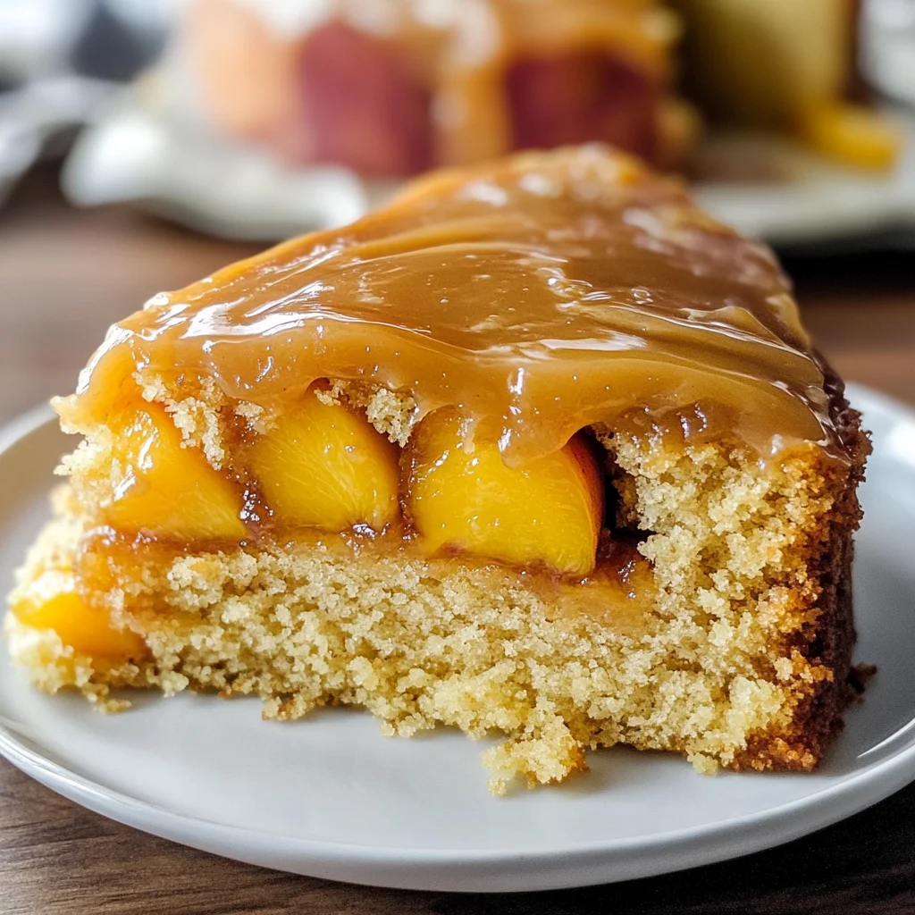 Brown Sugar Peach Cake