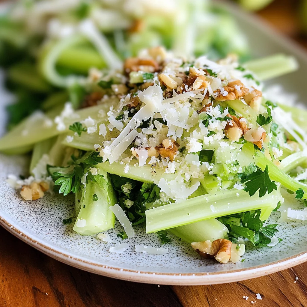 Celery Salad with Apple Cider Vinaigrette