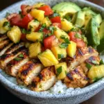 Chicken Bowl with Pineapple Salsa