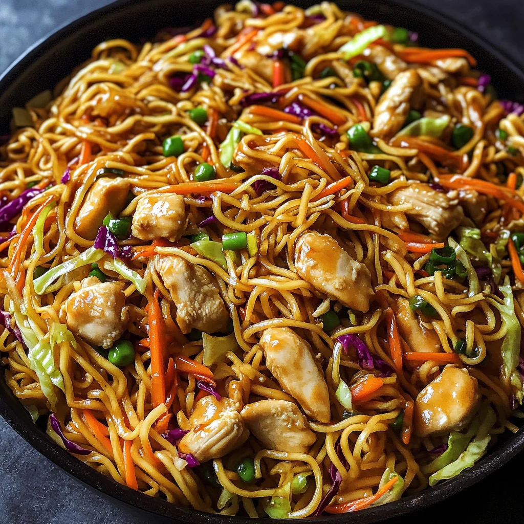 Chicken Chow Mein with the Best Chow Mein Sauce