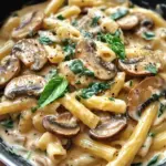 Creamy Tuscan Mushroom Pasta Skillet