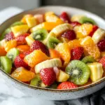 Delicious Easter Fruit Salad with Peach Pie Filling