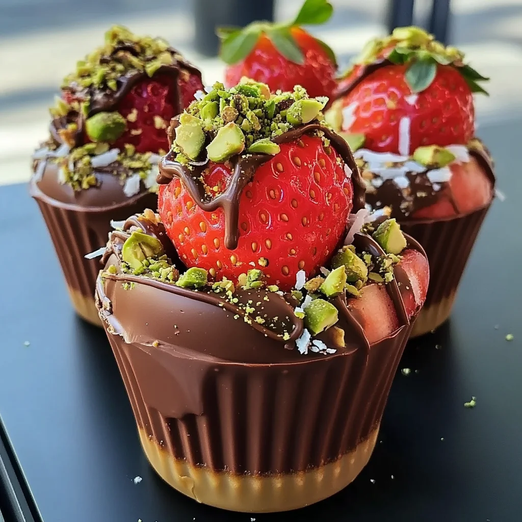Dubai Chocolate Strawberry Cups: Effortless Dessert Joy