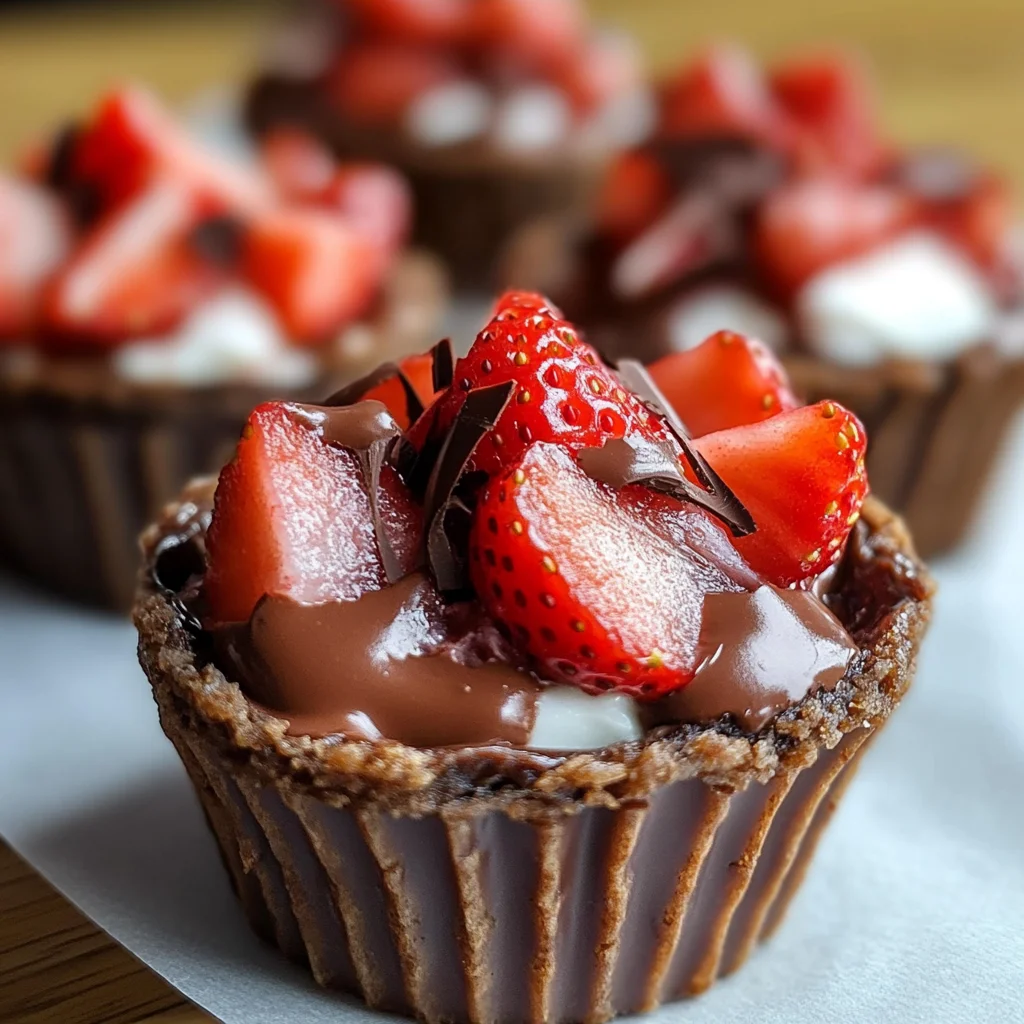 Dubai Chocolate Strawberry Mini Cups