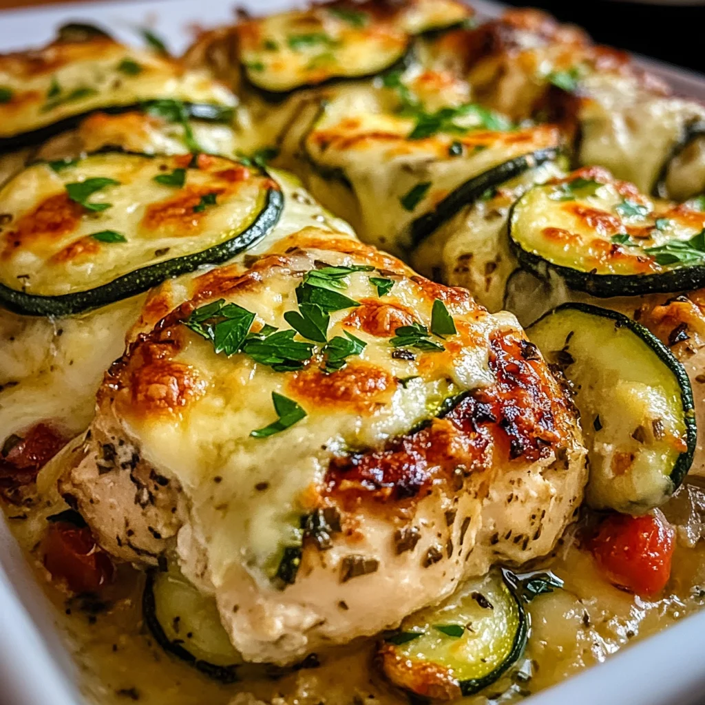 Effortless 45-Minute Mediterranean Chicken Zucchini Bake Recipe