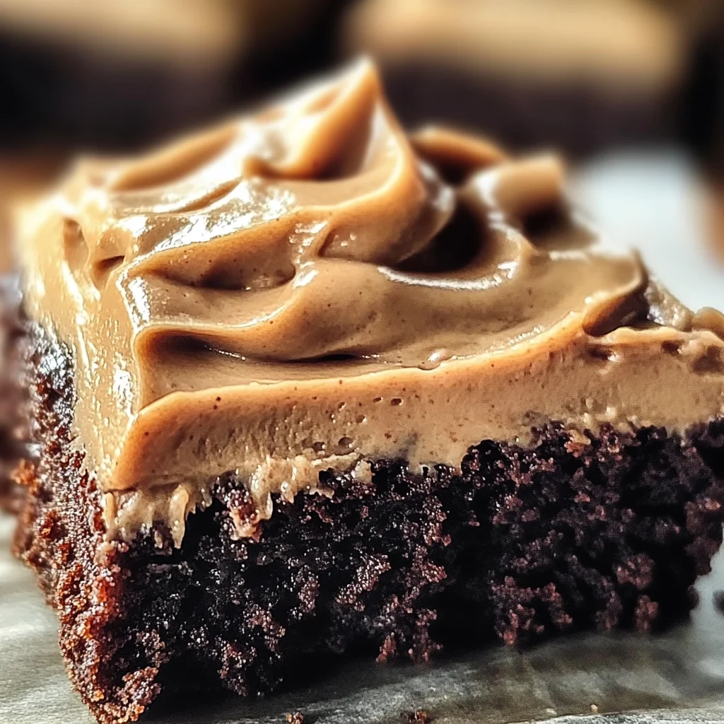 Frosted Coffee Brownies