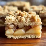 Homemade Apple Crisp Shortbread Bars - theamazingfood