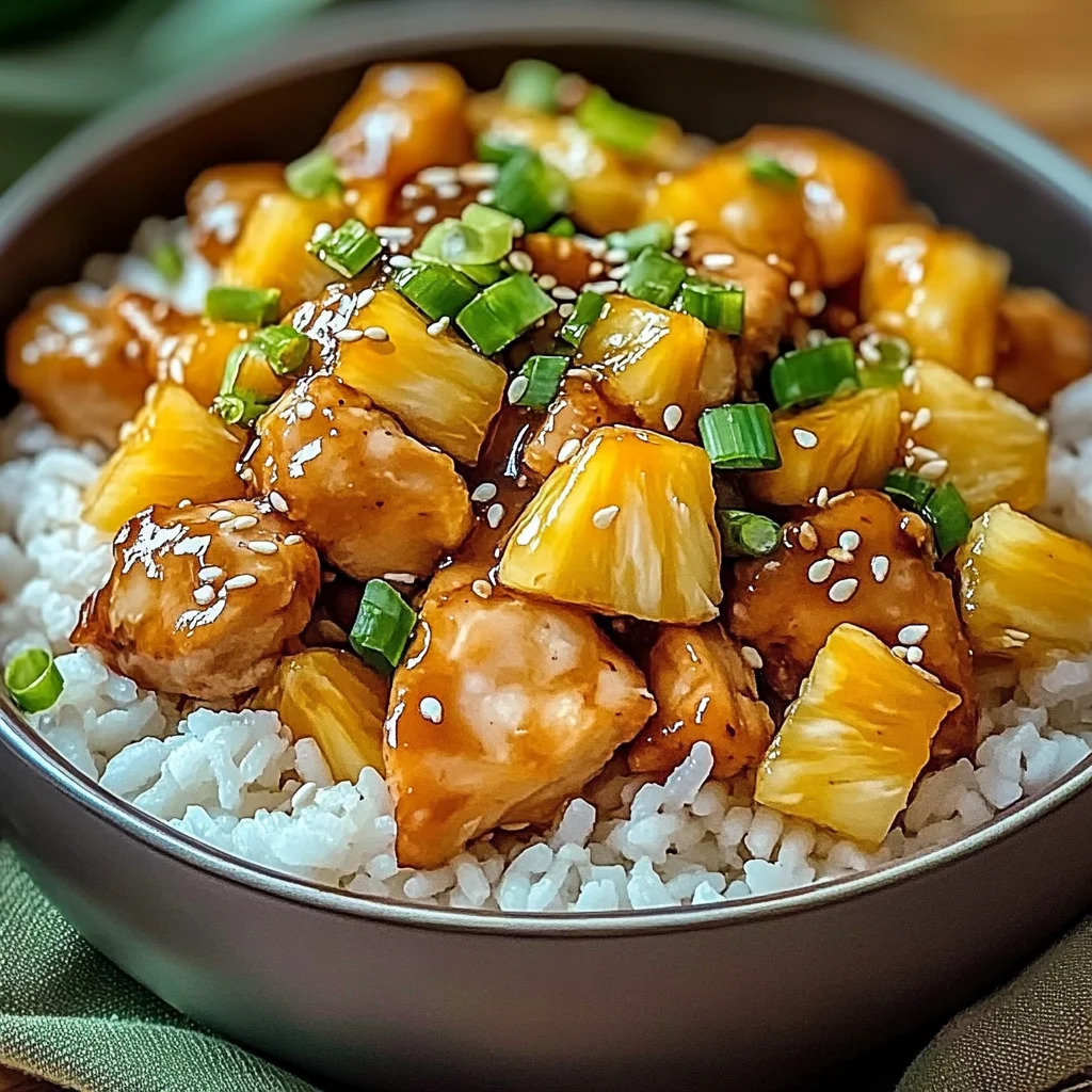 Irresistible Pineapple Chicken and Rice