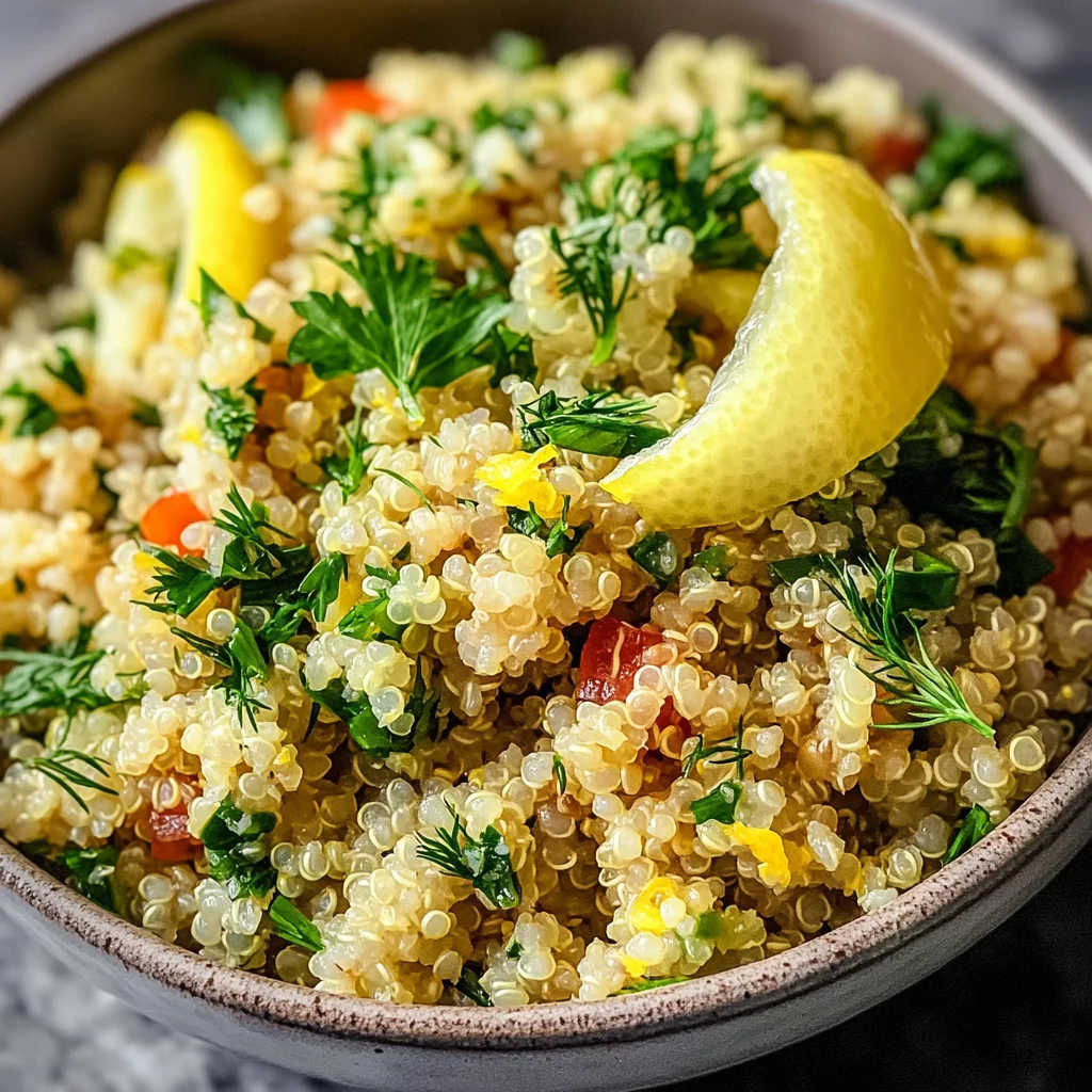 Lemon Herb Quinoa: A Bright & Zesty Side Dish