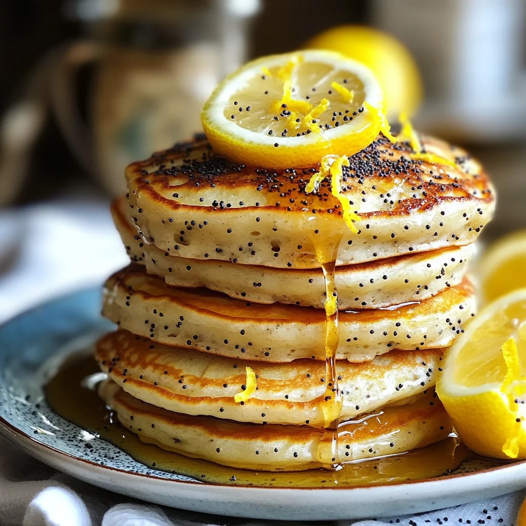 Lemon Poppy Seed Pancakes