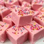 Pink lemonade fudge