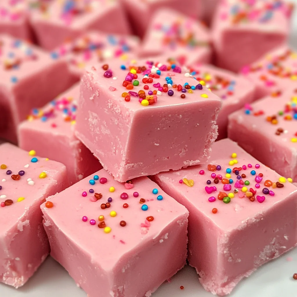 Pink lemonade fudge