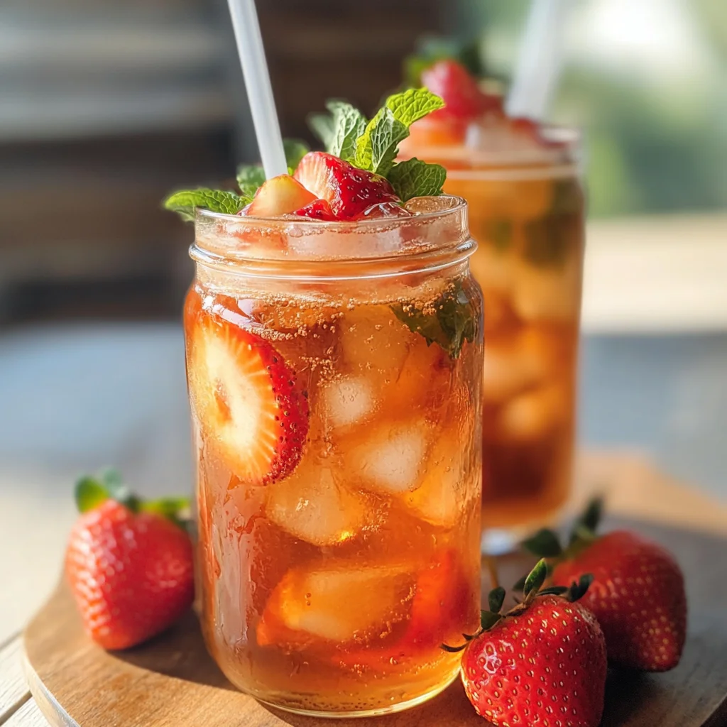 Southern Strawberry Sweet Iced Tea