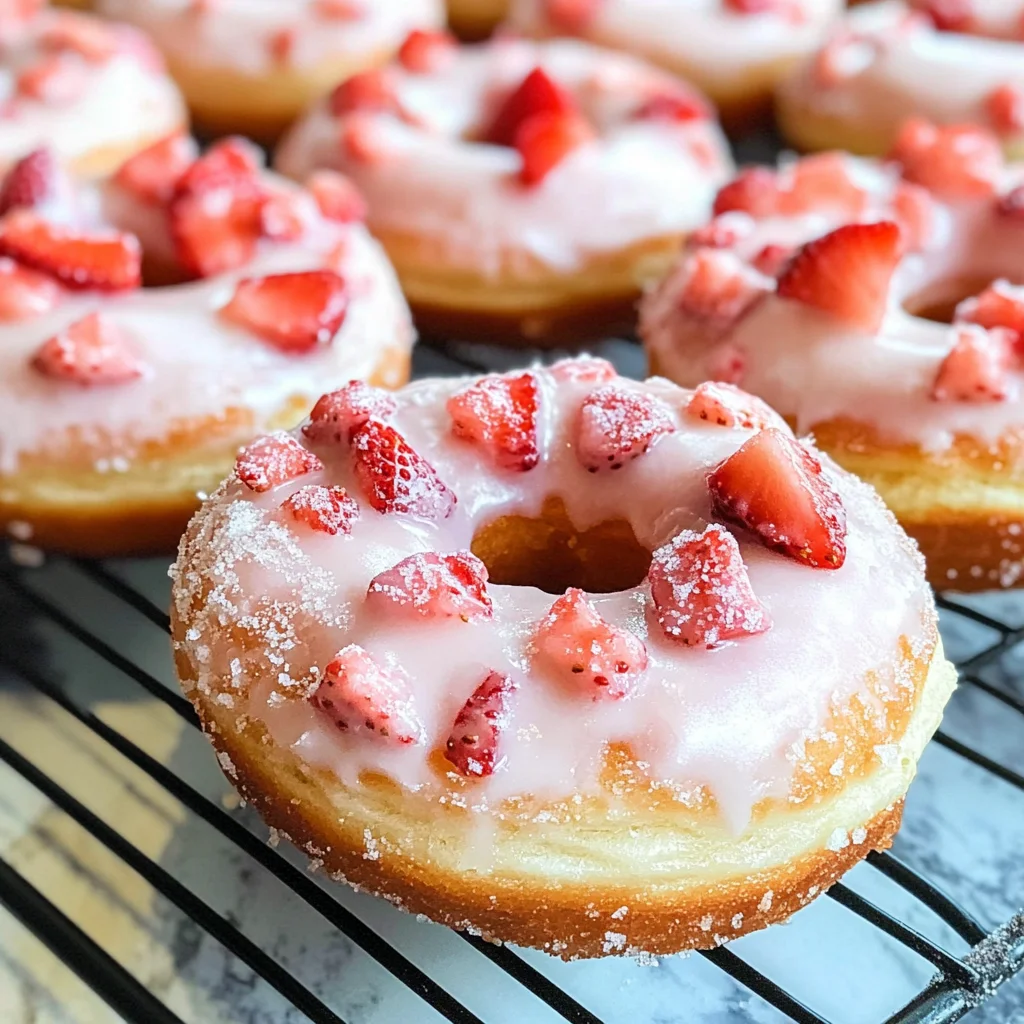 Strawberry Buttermilk Doughnuts Recipe