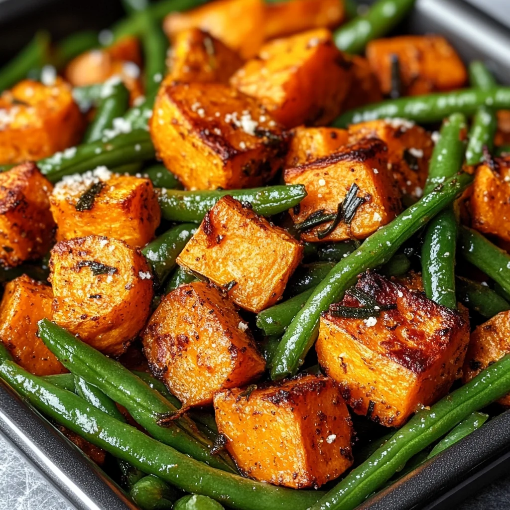 Sweet Potato & Green Bean Tray Bake: Easy Recipe Here!