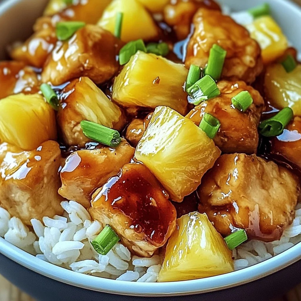 Sweet and Savory Pineapple Chicken and Rice