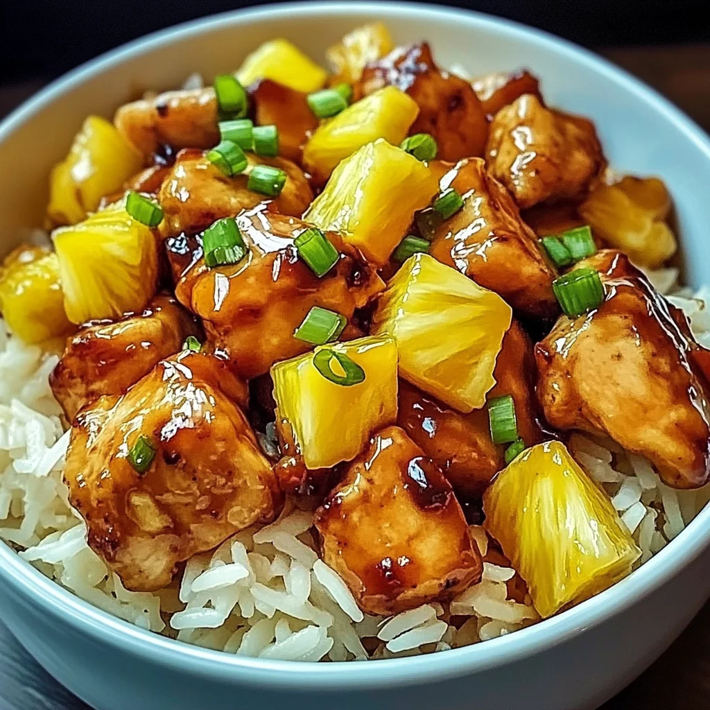 Sweet and Savory Pineapple Chicken and Rice