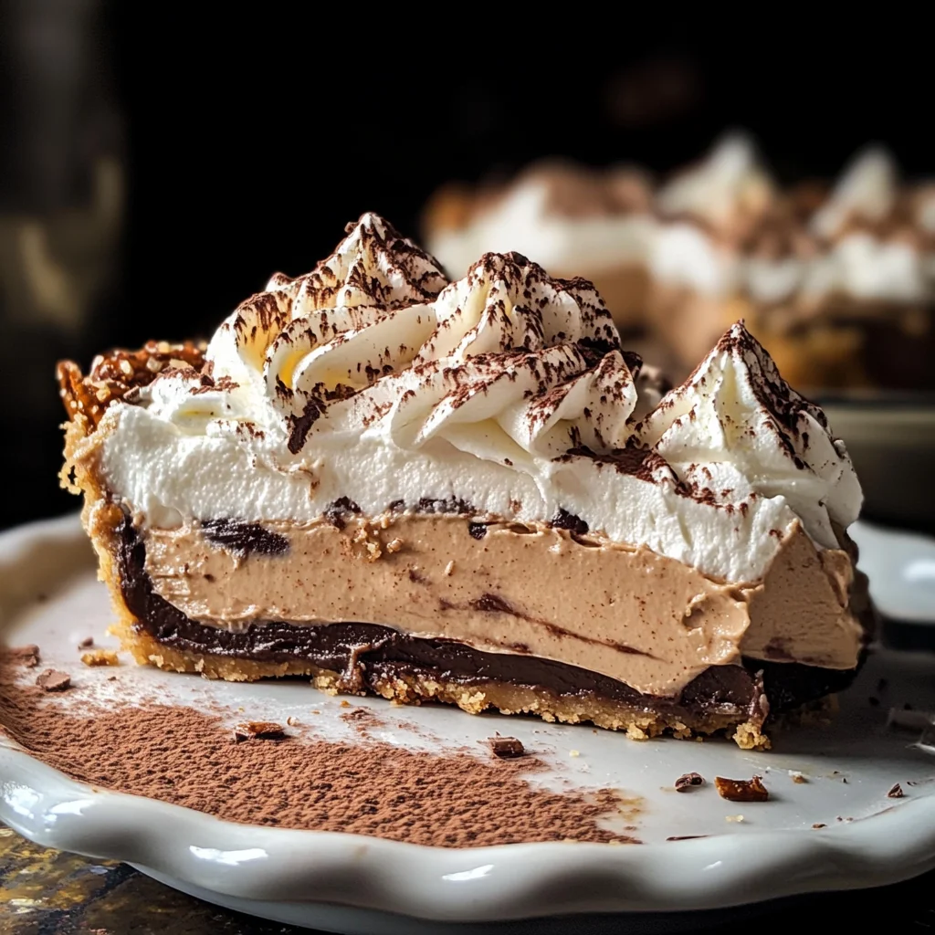 Vintage Chocolate Peanut Butter Pie