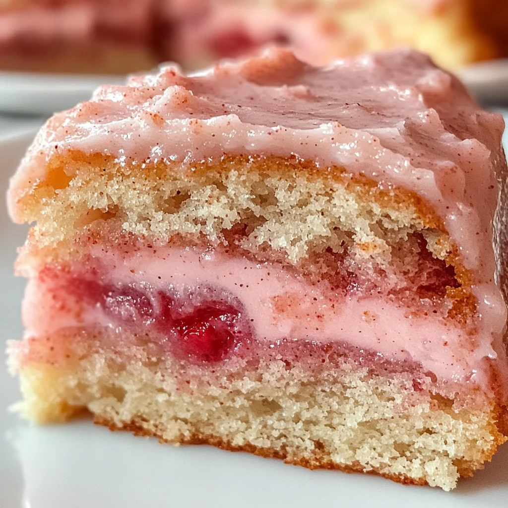 Amazing Strawberry Honeybun Cake