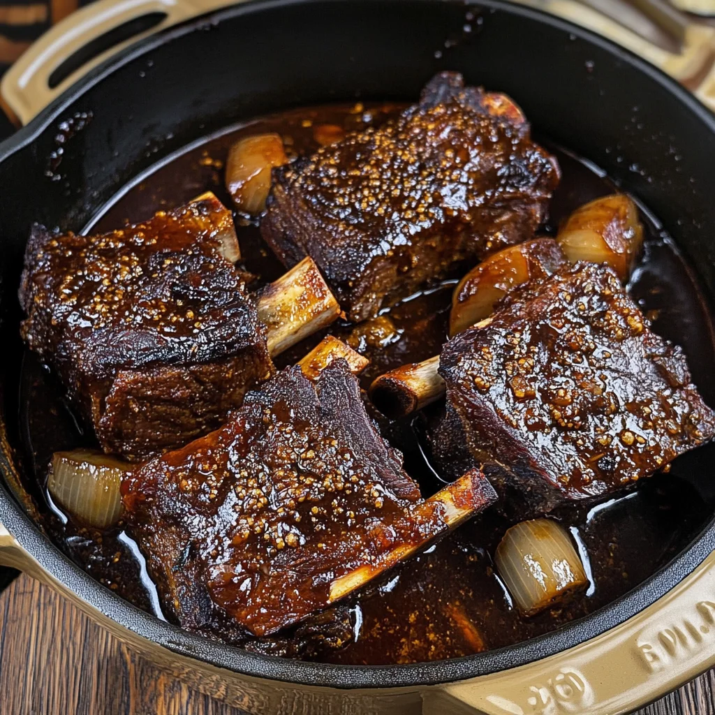 Balsamic Bourbon Short Ribs
