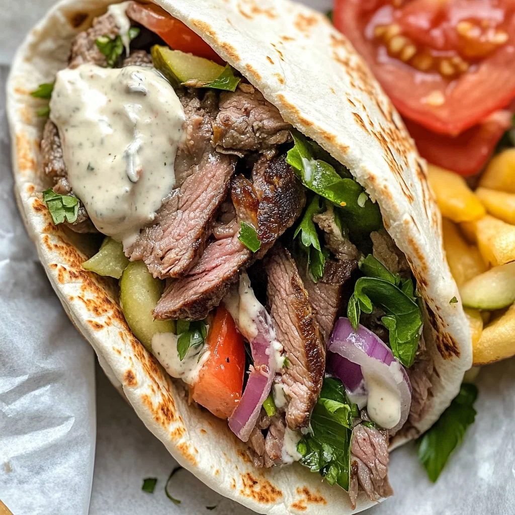 Beef Shawarma Wrap