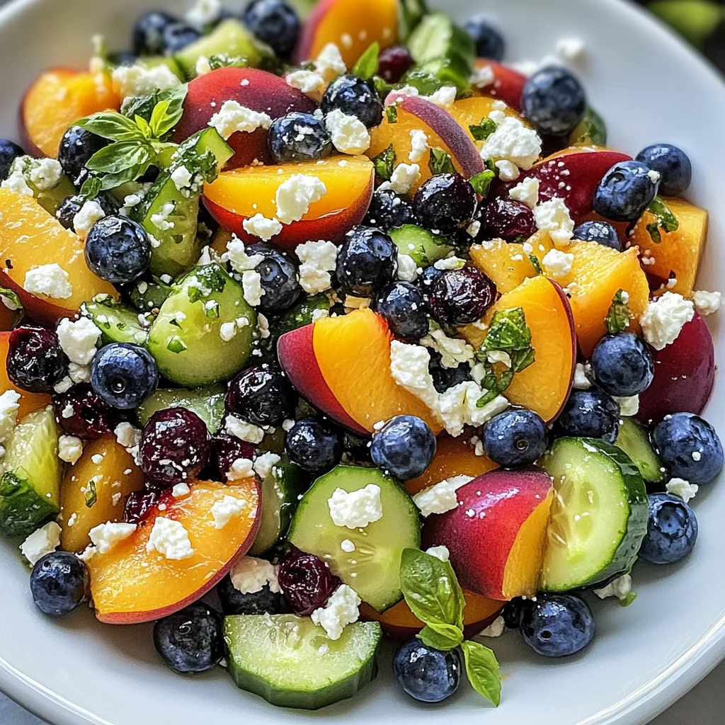 Blueberry Peach Feta Salad: A Refreshing Summer Delight