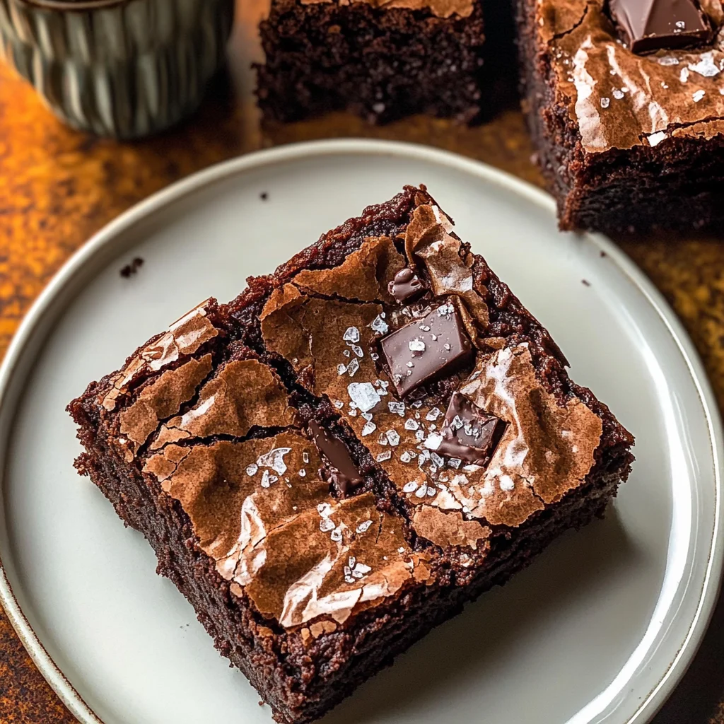 Brown Butter Crinkle Top Brownies