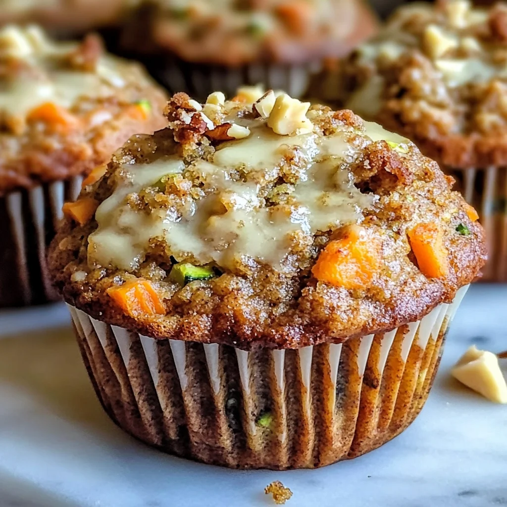 Carrot Cake Zucchini Muffins – Moist, Spiced & Packed with Veggies!