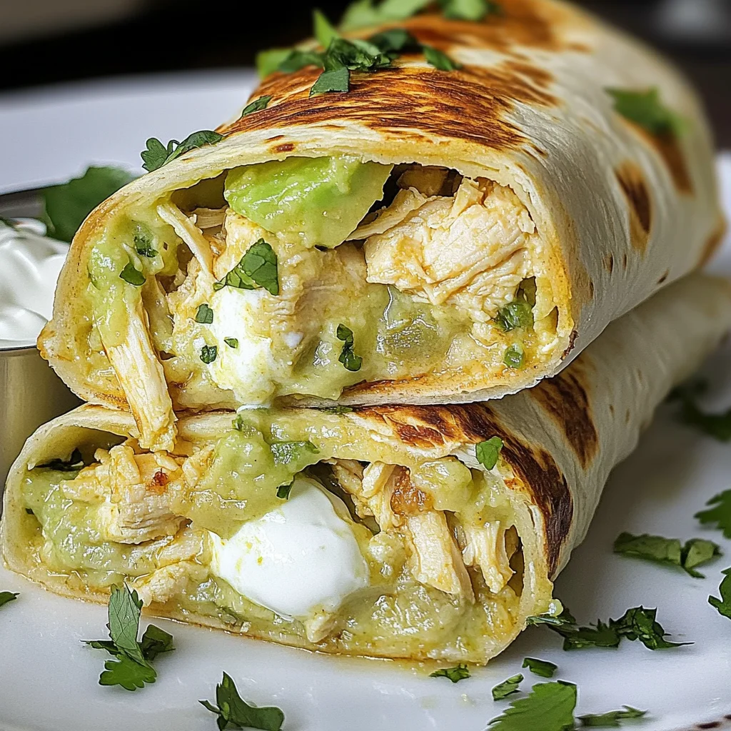 Chicken Avocado Burritos