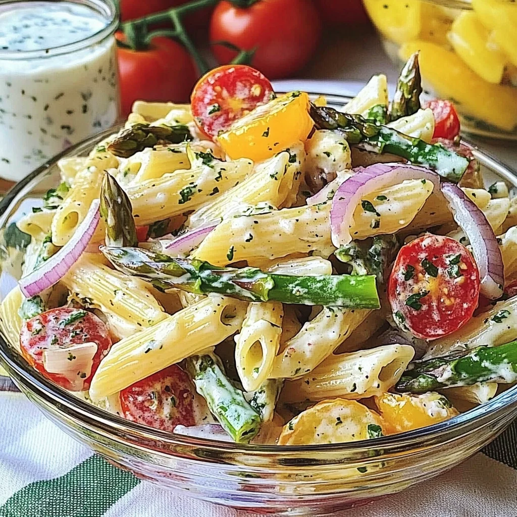 Creamy Asparagus Pasta Salad