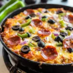 Easy Keto Layered Pizza Dip