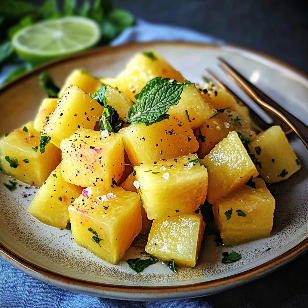 Easy Yellow Watermelon Salad