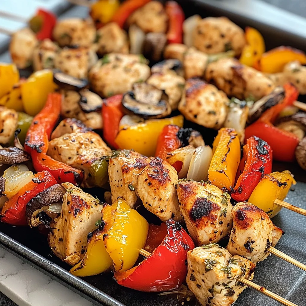 Garlic Herb Chicken Kabobs