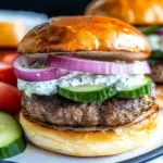 Greek Burgers with Tzatziki Sauce