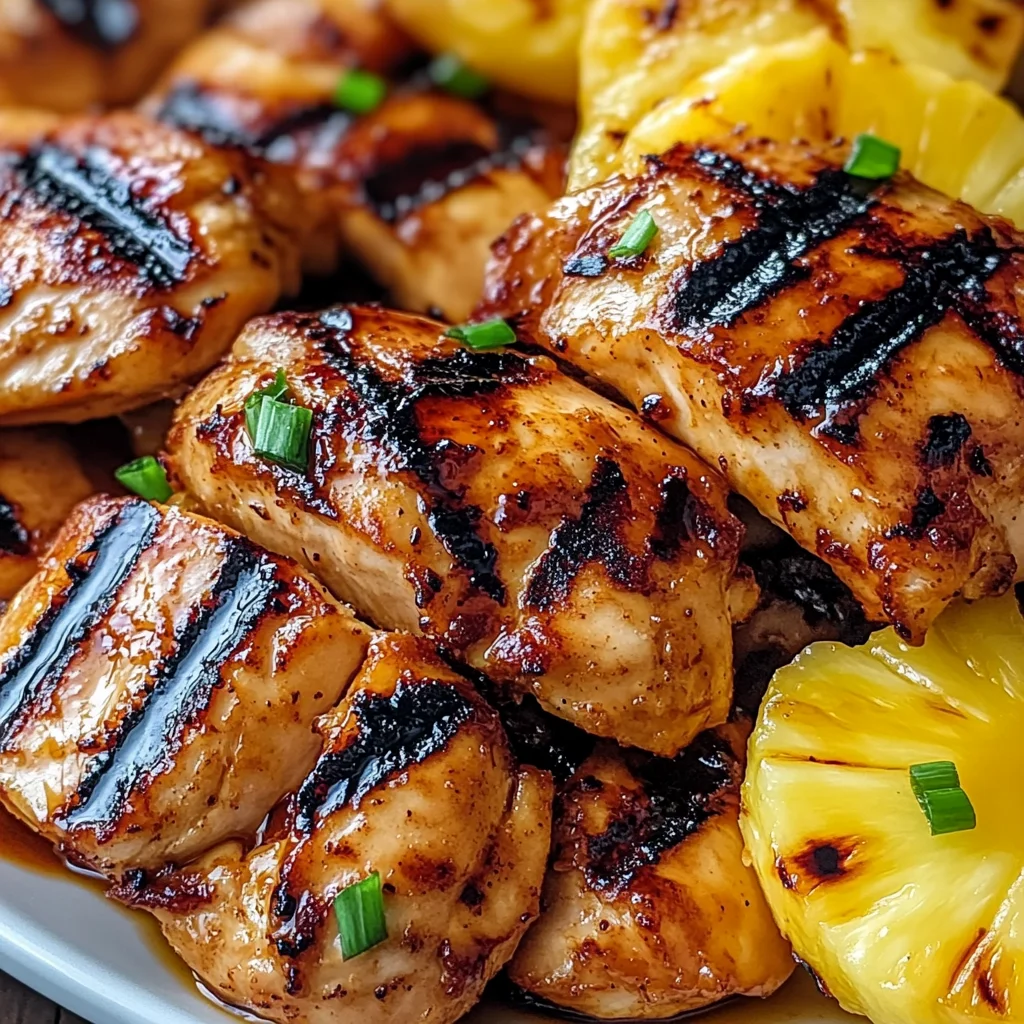 Grilled Aloha Chicken and Pineapple Recipe