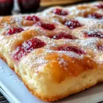 Homemade Jam Donut Focaccia: Sweet Bliss for Brunch Lovers