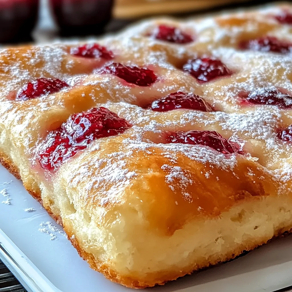Homemade Jam Donut Focaccia: Sweet Bliss for Brunch Lovers