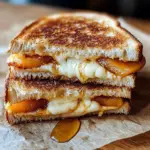 Honey Peach & White Cheddar Grilled Cheese