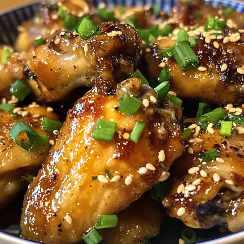 Irresistibly Easy Slow Cooker Garlic Ginger Chicken Wings Recipe