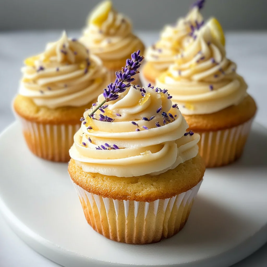 Lemon Lavender Honey Cupcakes