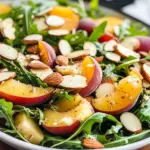 Nectarine Salad with Arugula and Cheddar