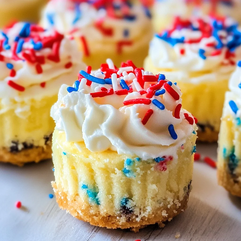 Patriotic Mini Cheesecakes