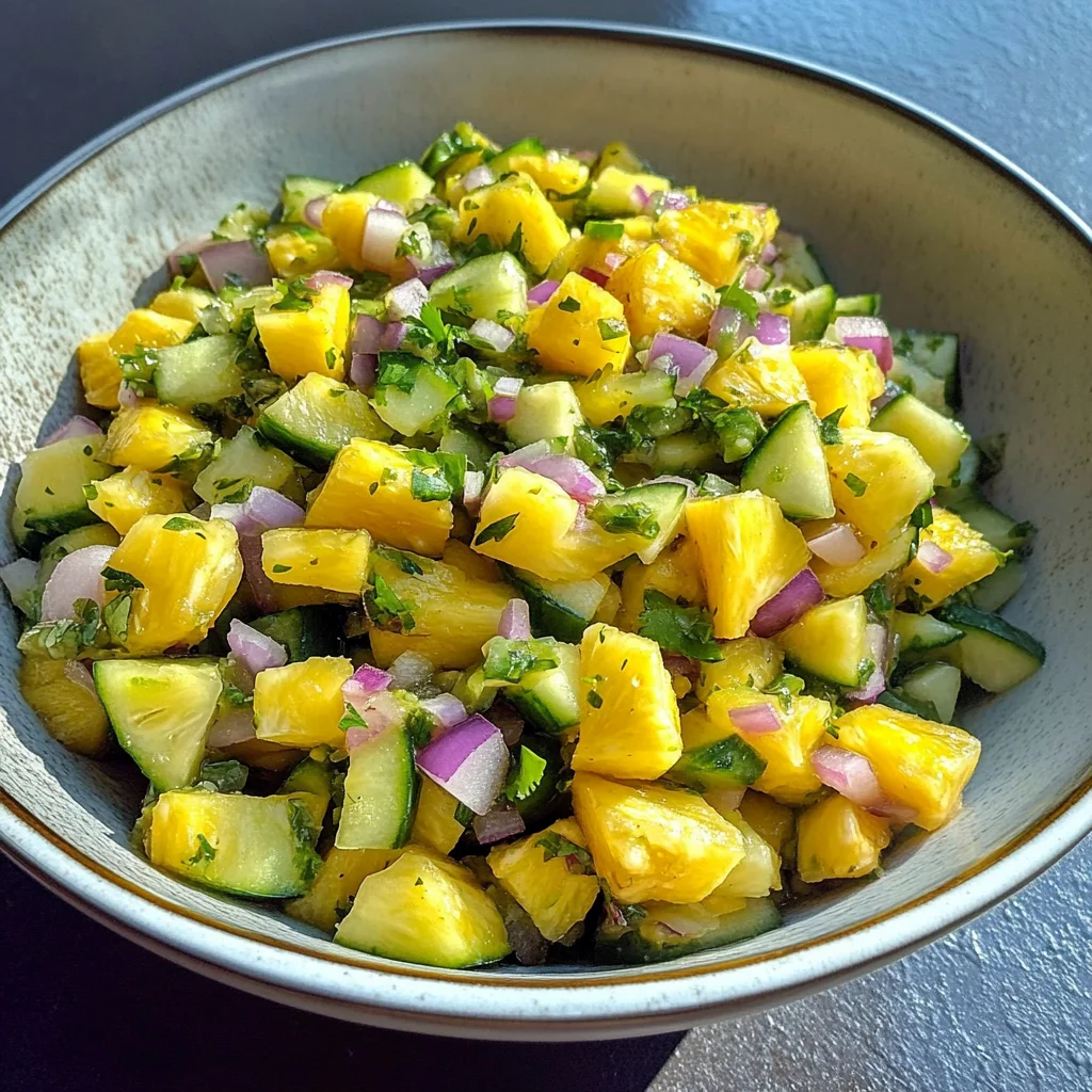 Pineapple Cucumber Salsa