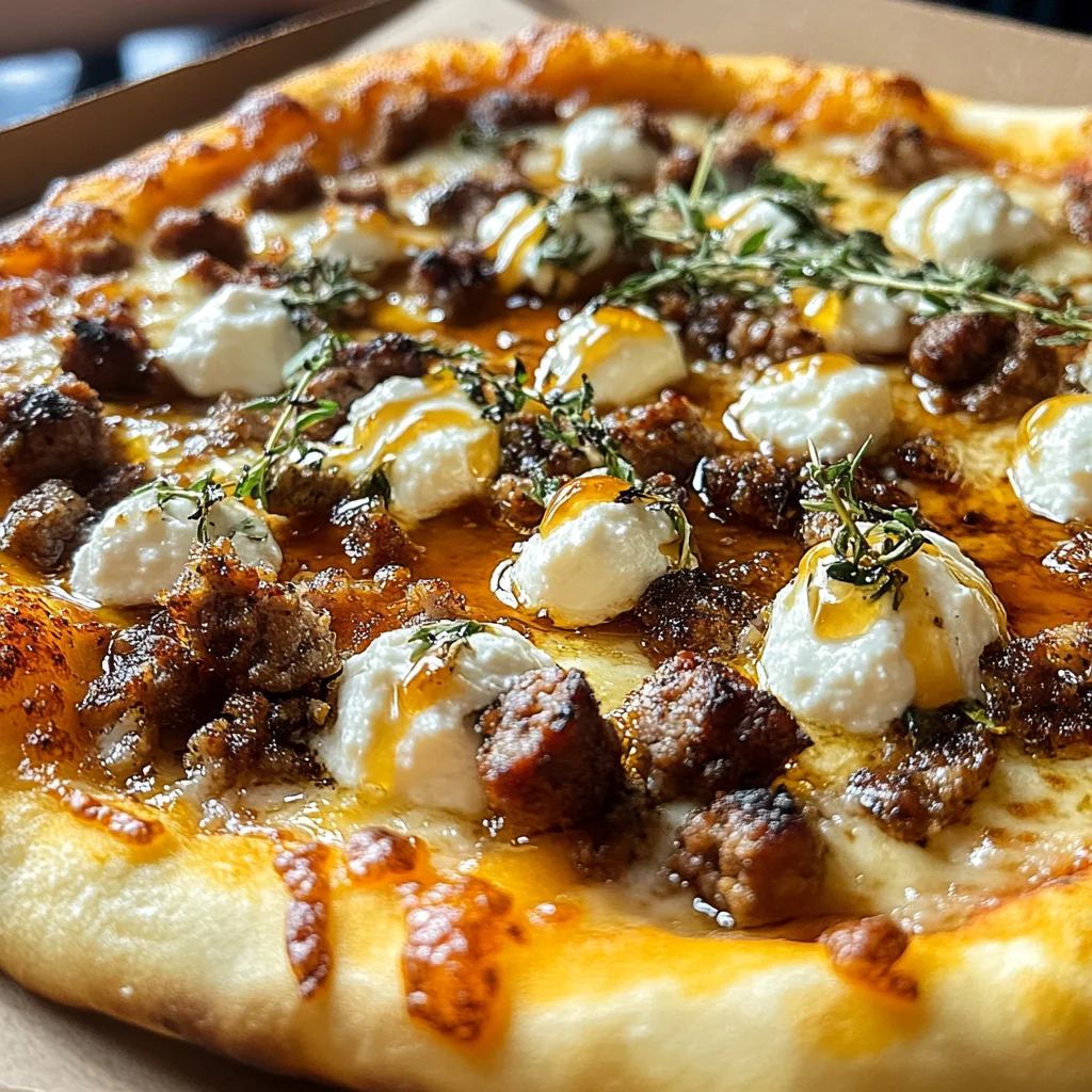 Sausage Ricotta Honey Hot Pizza in 5 Easy Steps for the Ultimate Sweet-Heat Slice