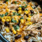 Southwest Crock Pot Chicken and Rice